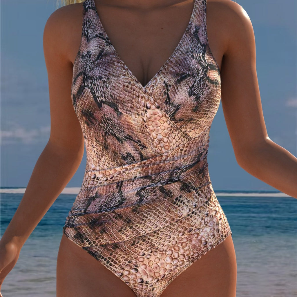 Femmes Une pièce Deep-V Sexy Strap maillot de bain