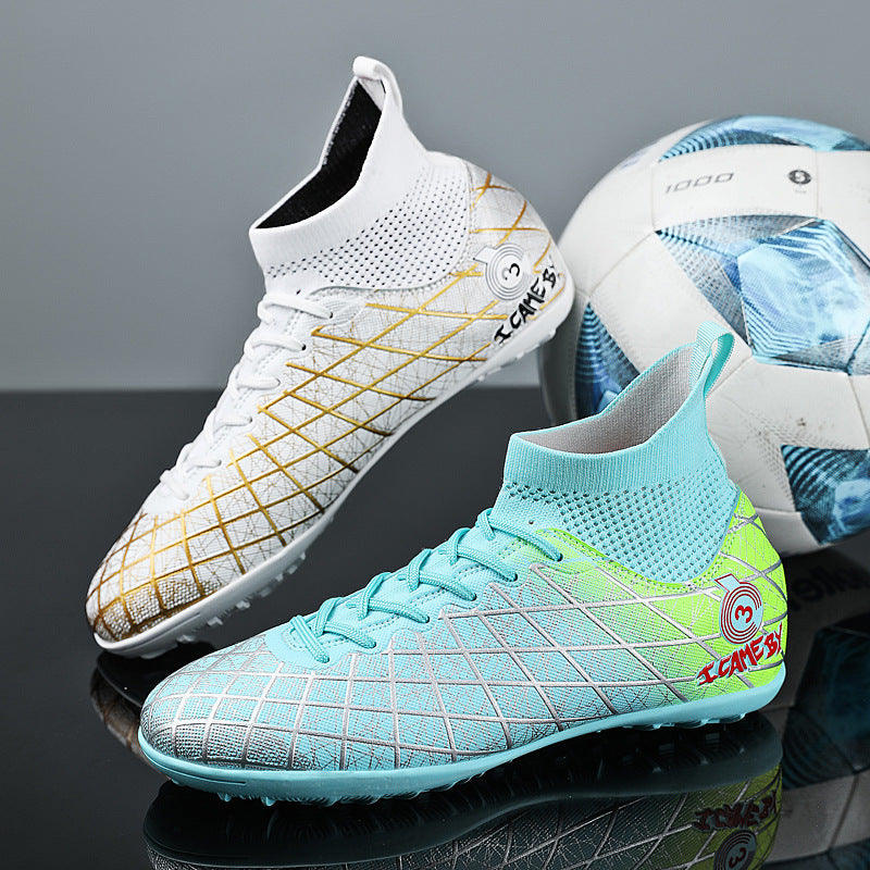 Chaussures de soccer longues et courtes Spikes Adultes Course Chaussures