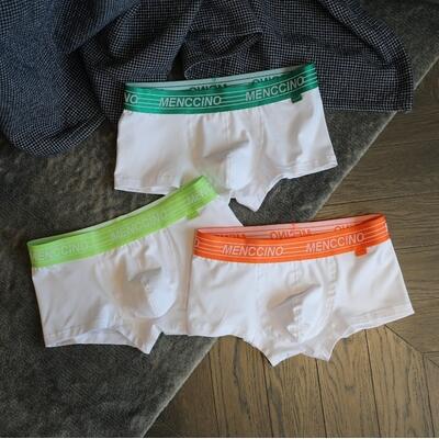 Sous-vêtements pour hommes Coton Solid Color Low Waist