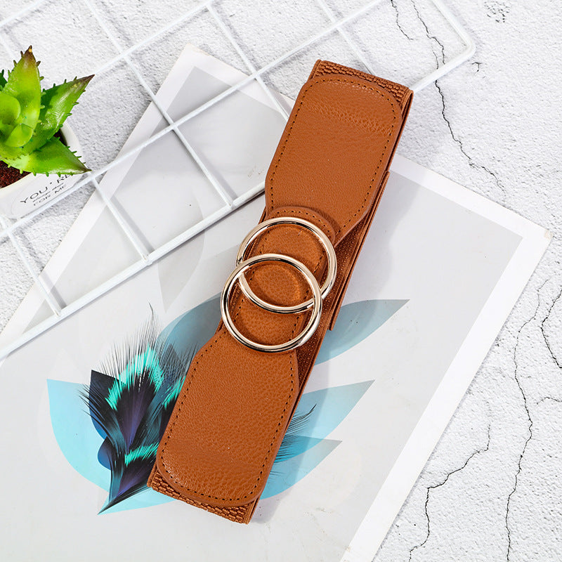 Ceinture décorative casual stretchy mode avec un snap boucle
