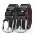 Ceinture de cuir de vache de première couche en alliage d'épingle pour hommes