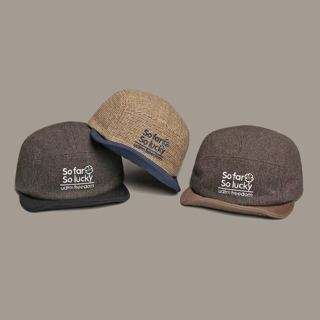 Casquette de baseball à lettres multicolores pour l'automne Et l'hiver