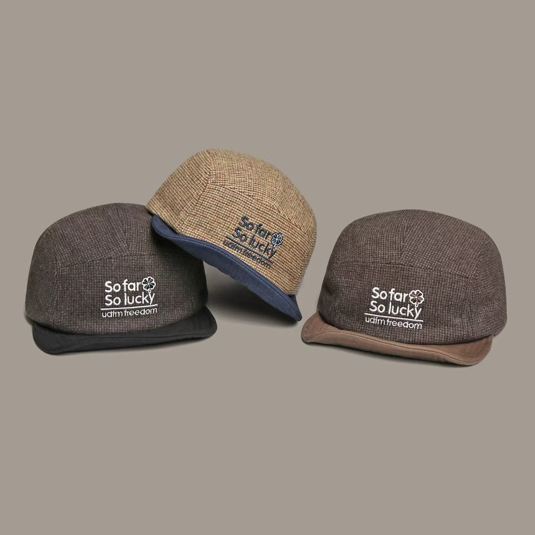 Casquette de baseball à lettres multicolores pour l'automne Et l'hiver
