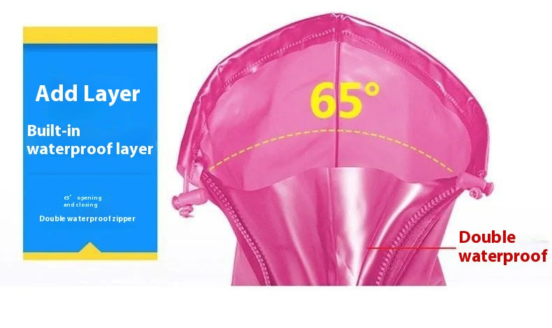 Couverture de bottes de pluie en silicone épaississante et résistante à l'usure