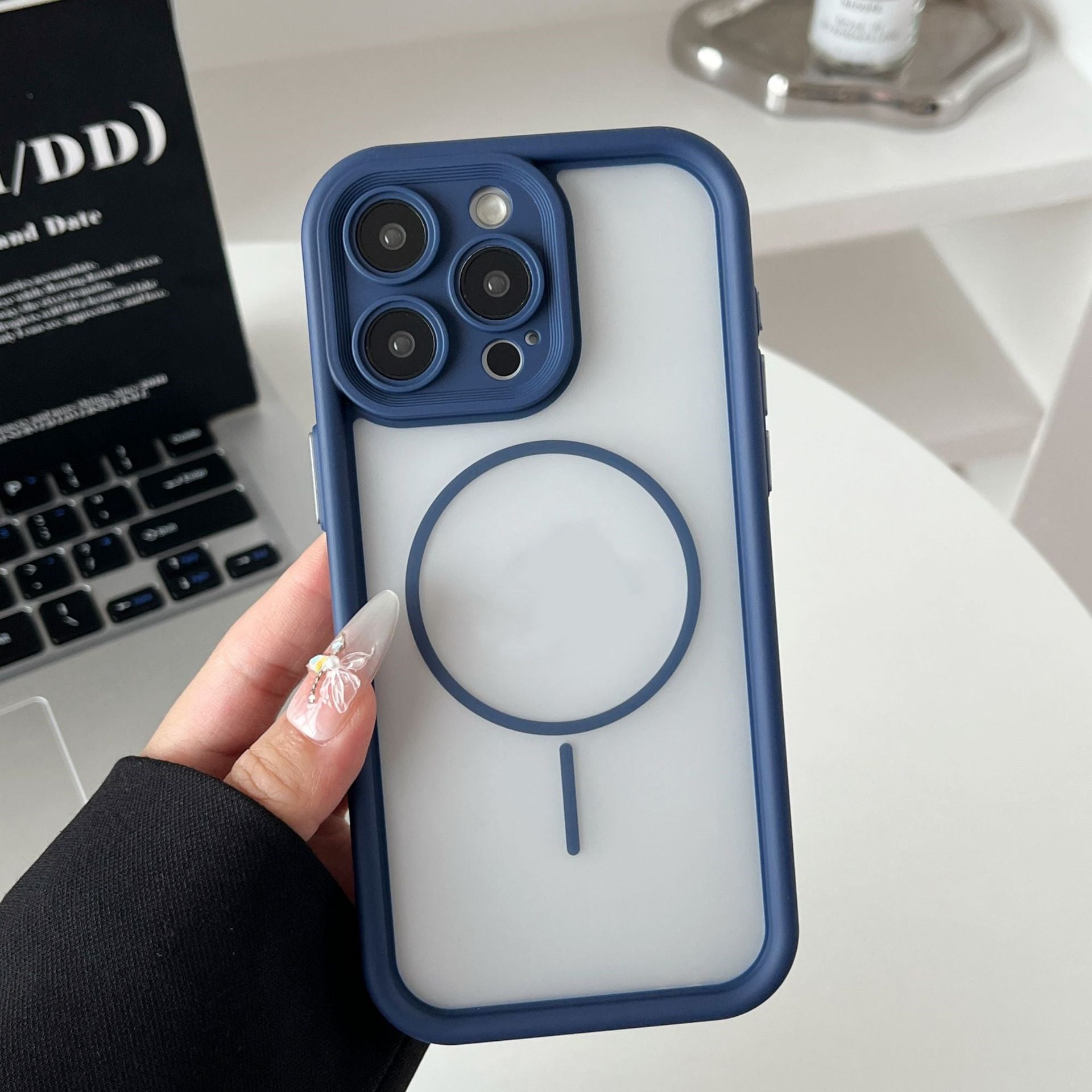Skin Feeling Solide boîtier de téléphone magnétique résistant aux gouttes Manche de protection résistante à l'usure