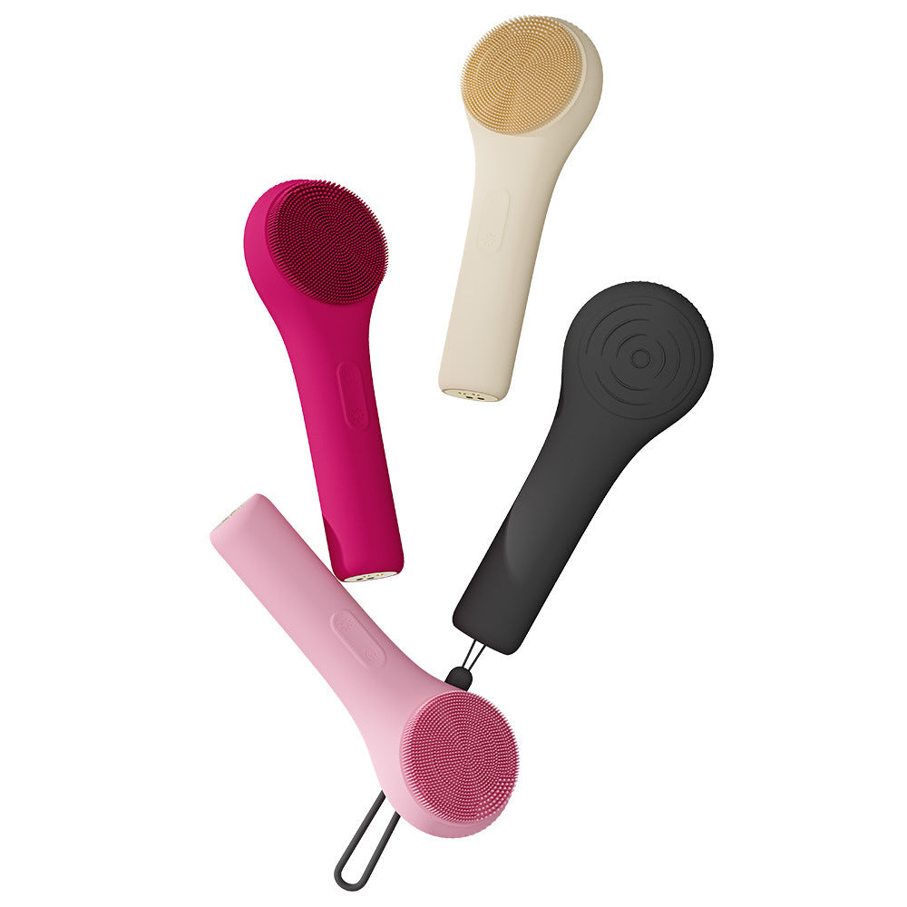 Nettoyeur du visage à ultrasons en silicone