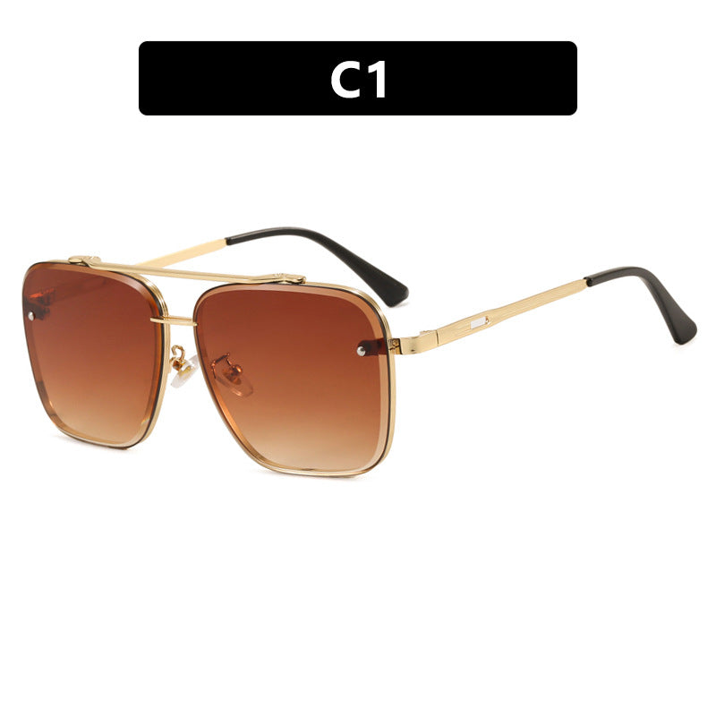 Lunettes de soleil à double pont sans vis