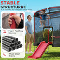 Trampoline 4 x 6FT pour enfants intérieur et extérieur avec diapositive