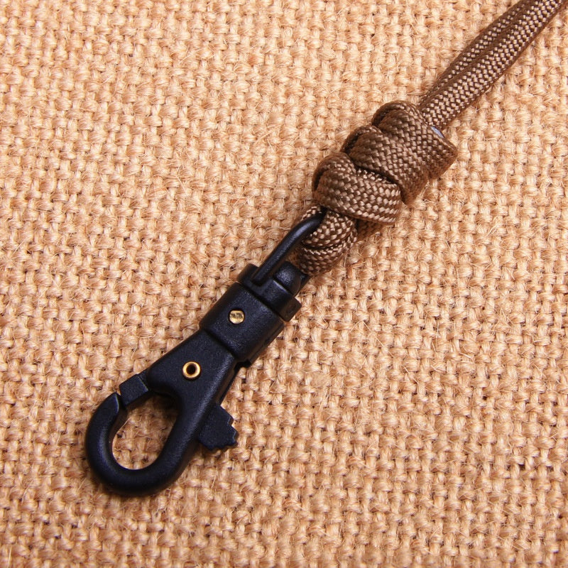 Porte-clés tissés à la main Lanyard lampe de poche Rope collier Core Parachute Cord tissé Lanyard