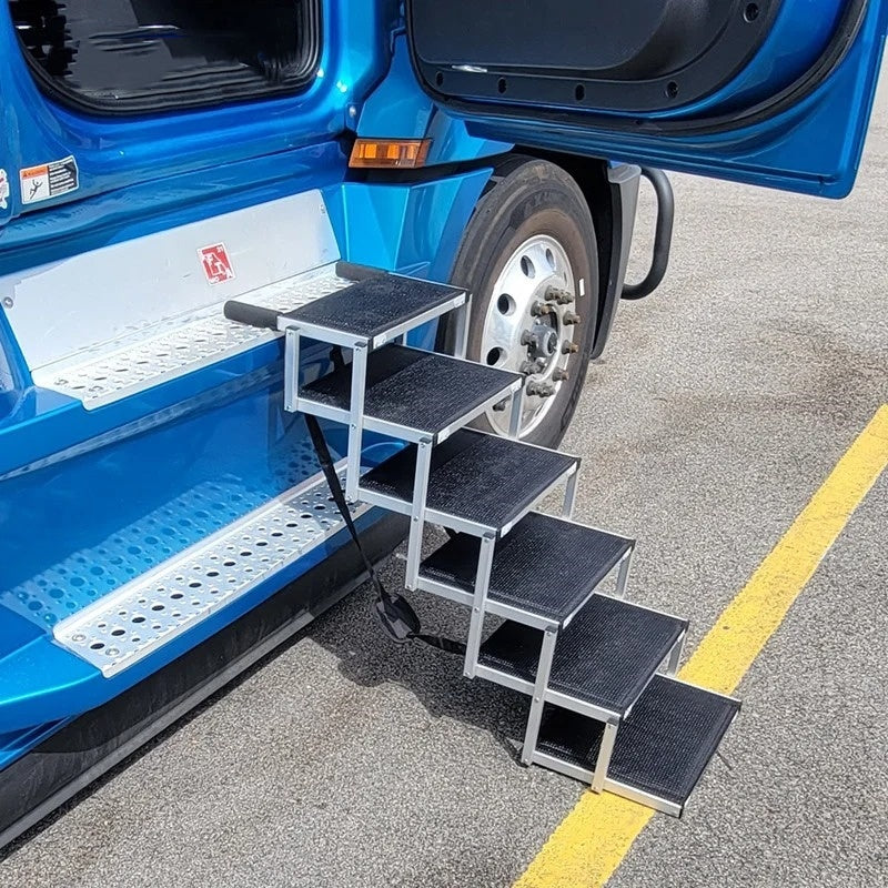 Échelle de chien pliable portable 6 étapes en aluminium animal