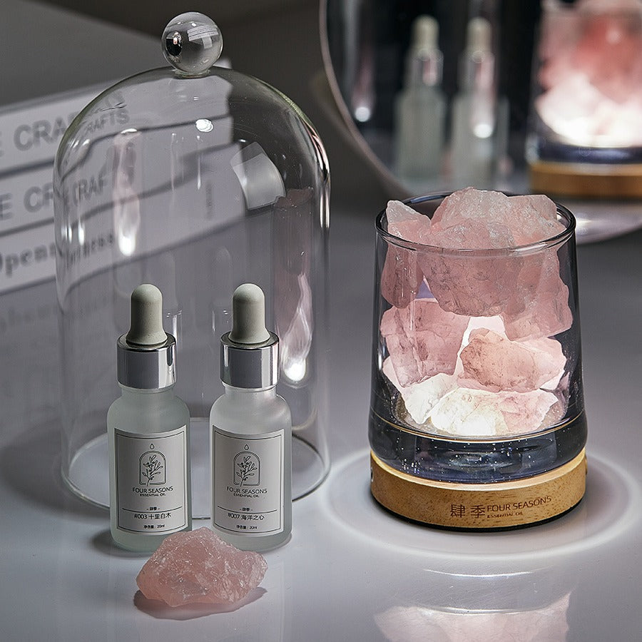 Pierre parfumée Aromatherapy huile cadeau ensemble maison intérieur parfum cristal Pas de feu