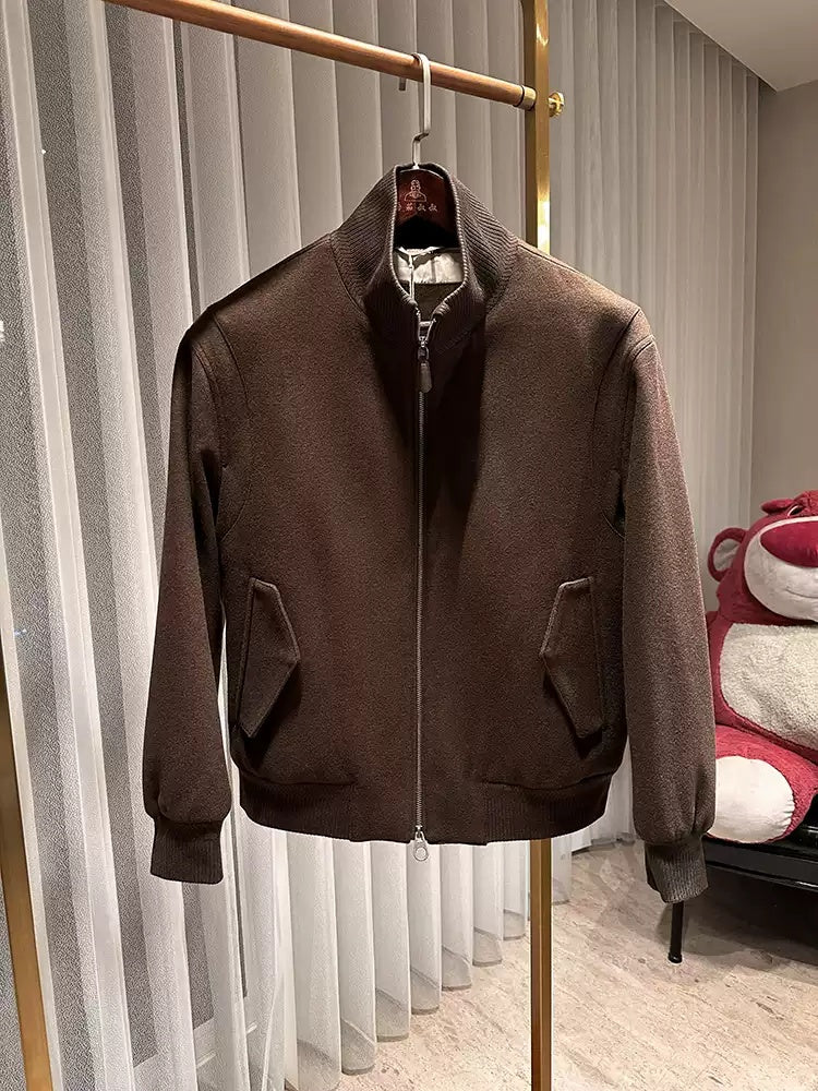 Veste en laine d'affaires chaude doublée de coton