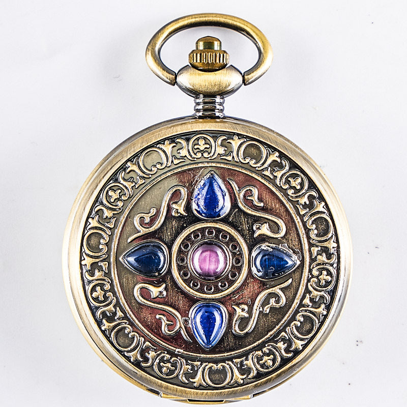 Montre de poche mécanique rétro-ouverte