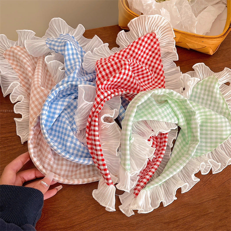Baotou Kerchief Cap style pastoral Zhou également adresse avec les femmes du même genre