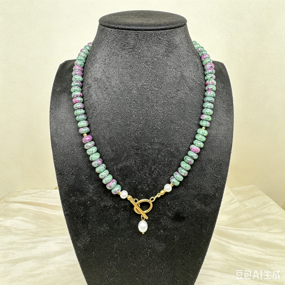 Collier en pierre naturelle Turquoise Pearl
