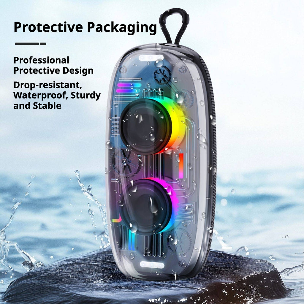 KP-825 Haut-parleur Bluetooth Best-Selling Cool RGB Éclairage ambiant Poignée extérieure portable Wa