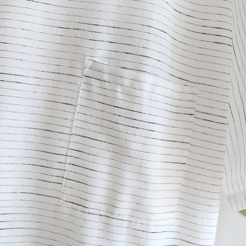 Été Jacquard Gauze coton Kimono mince maison peignoir simple