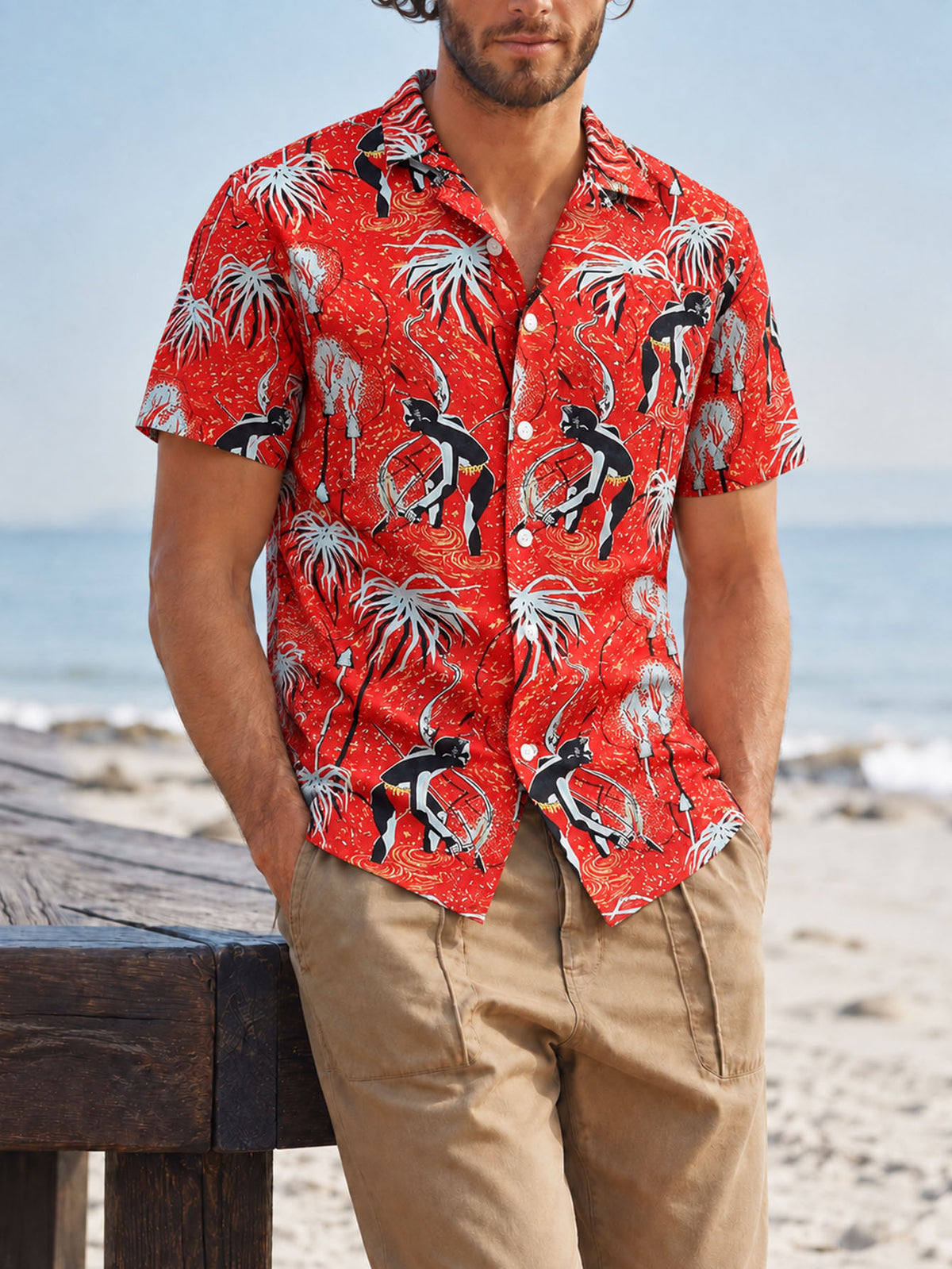 Port de Resort pour hommes tendance