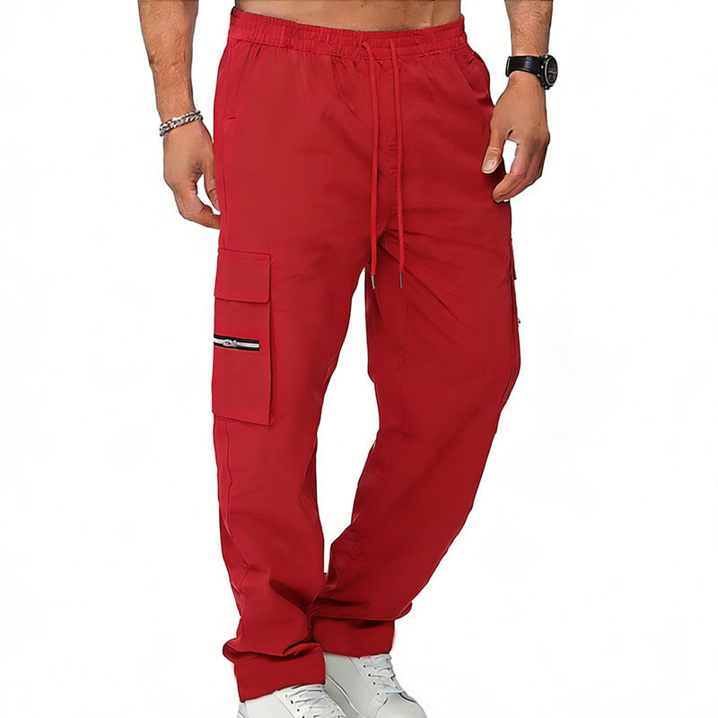 Pantalon de sport décontracté multi-poches pour hommes