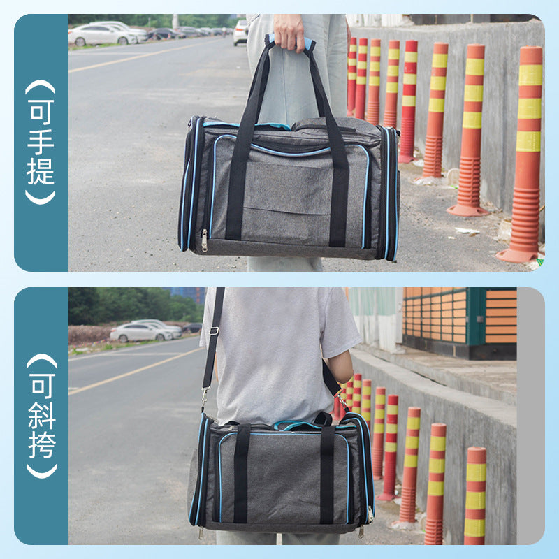 Pliable Cat Carrier Petit chien Sac de voyage Cat monté sur voiture