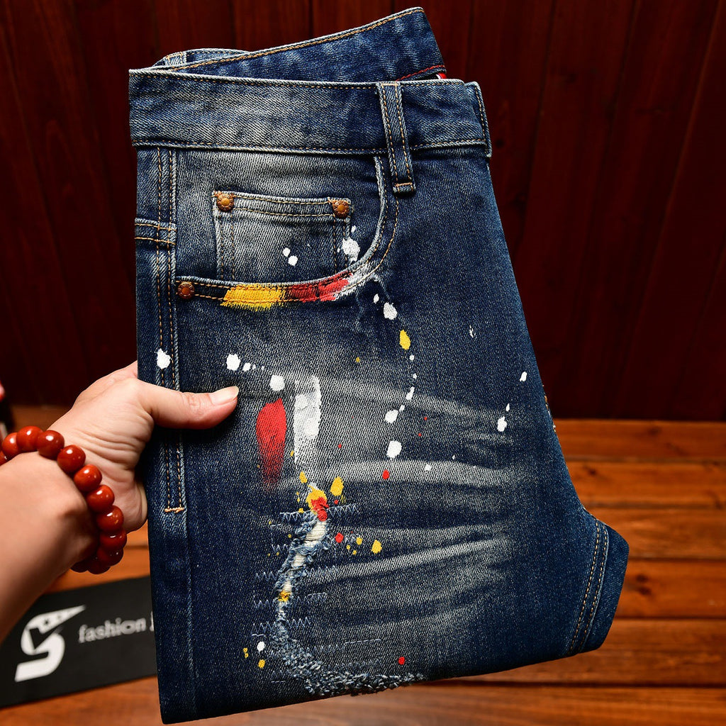 Jeans de patchwork à la mode coréenne