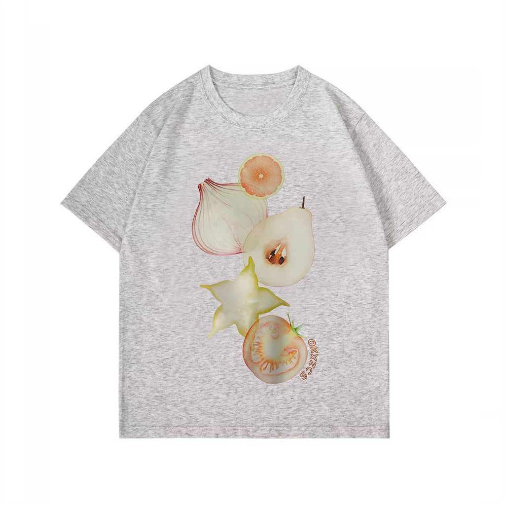 Style de rue Designer-inspiration Niche Surdimensionné demi-vêtement Top