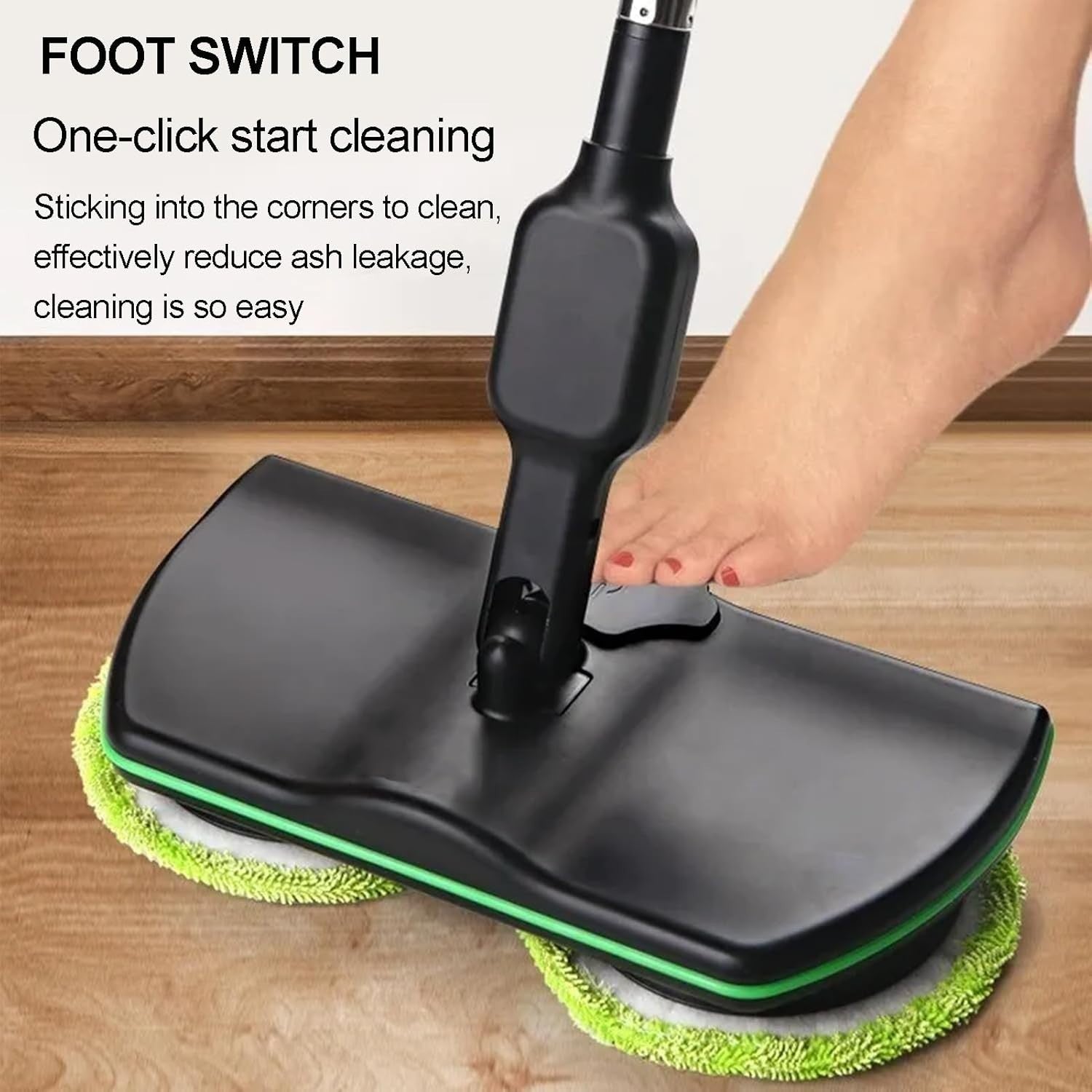 UK Cordless Power Electric Spinning Mop Nettoyeur de sol rechargeable Scrubber