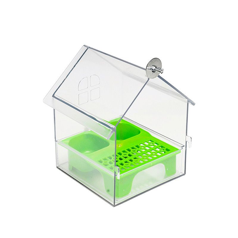Pivoine Parrot Feeder Villa Transparent