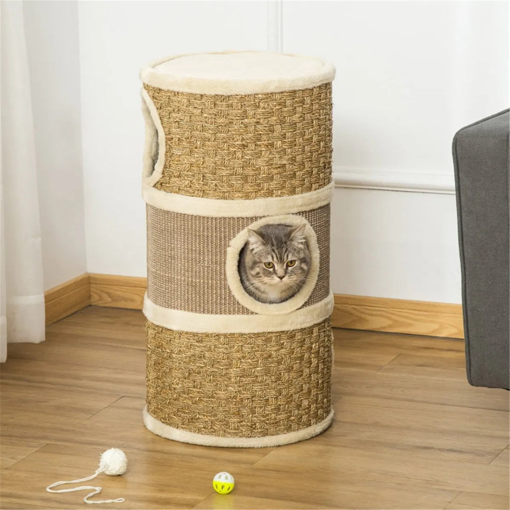 Maison de chat en bois / Arbres de chat / Tour d'escalade de chat ( Amazon Shipping) (Interdit par WalMart)