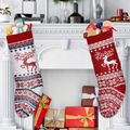 Classic Christmas Bas Brodé Polyester Décoration suspendue