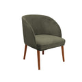 Couverture moderne de chaise à manger semi-circulaire Velvet