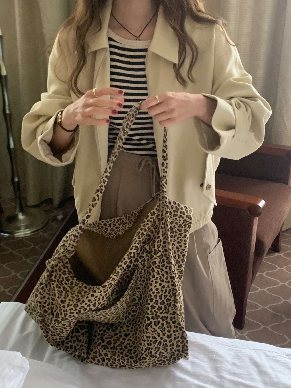 Casual Solid Couleur Lapel Longue Manche Loose Slimming Zipper Coat