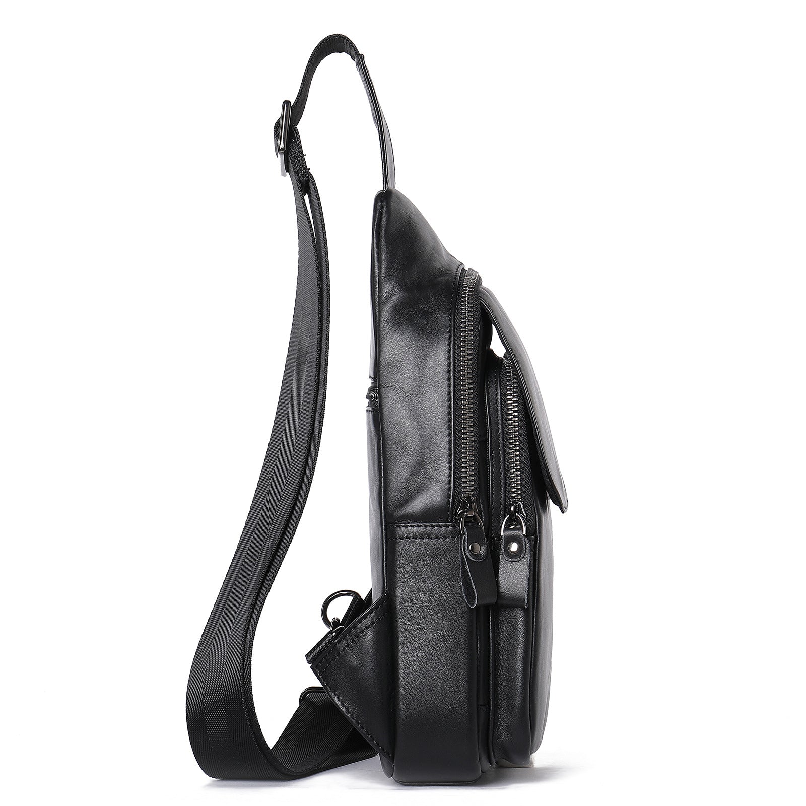 Sac de poitrine en cuir pour hommes