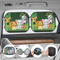2 parasols de voiture pliables avec des coupes d'aspiration