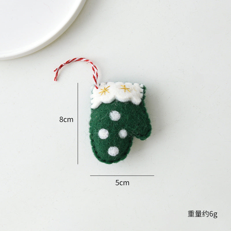 Felt Christmas Stocking Gants Sac Cadeau Ornement suspendu