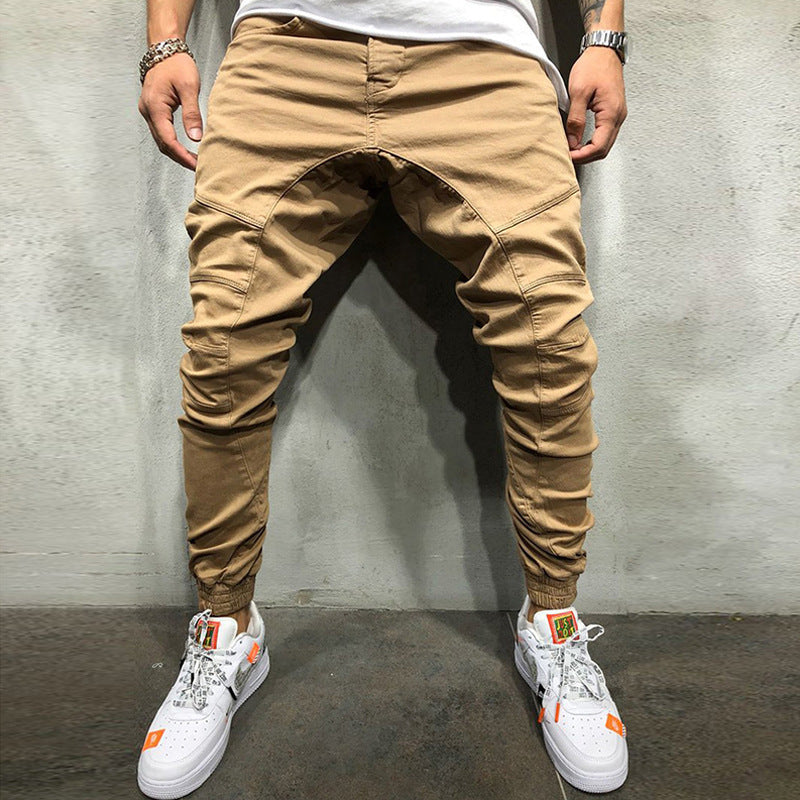 Pantalon à fermeture éclair côté Hip Hop Leggings pour hommes