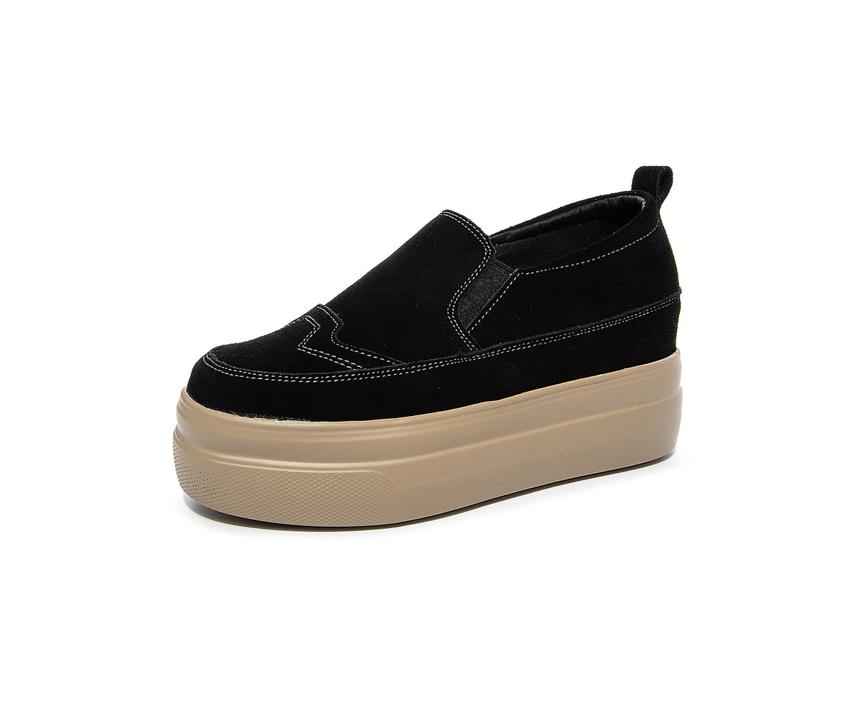Chaussures Casual Noir tout en cuir
