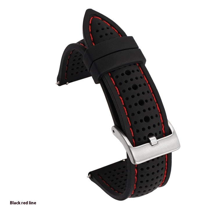 Convient pour la bande de montres avec la sangle de silicone de ligne
