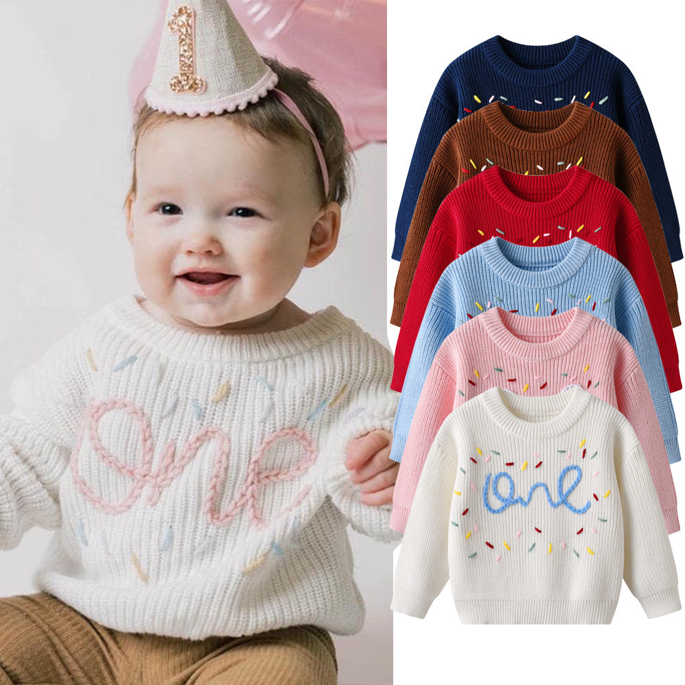 Filles Chandail Enfants Chandail avec broderie