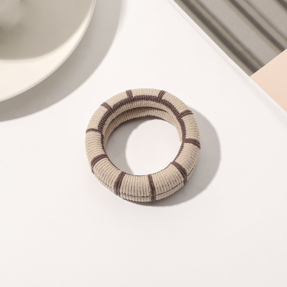 Serviette en caoutchouc grossier Bracelet simple anneau de cheveux