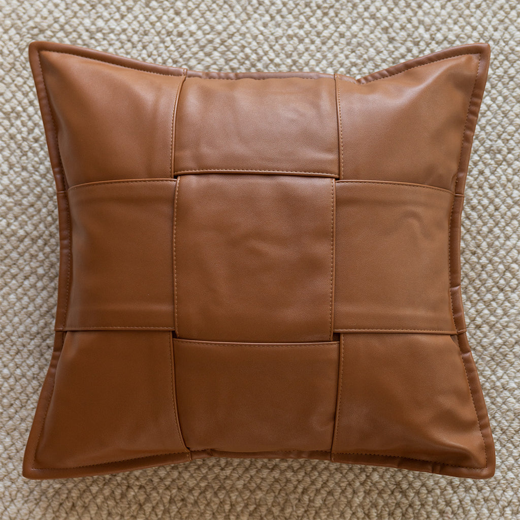 Coussin de Sofa Marron Maillard avec un oreiller luxueux Wabi-sabi léger