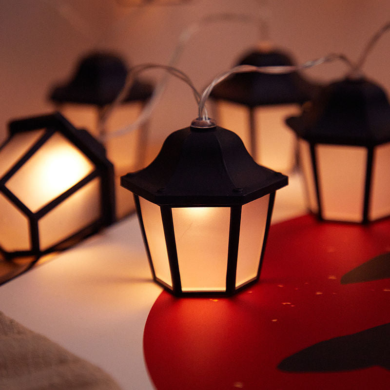 Chaîne d'éclairage LED Solar Retro Lamp Garden Décoration