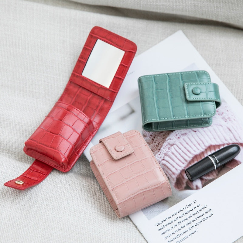 Sac de maquillage portable sur la route élégant pour le design féminin avec un miroir intégré