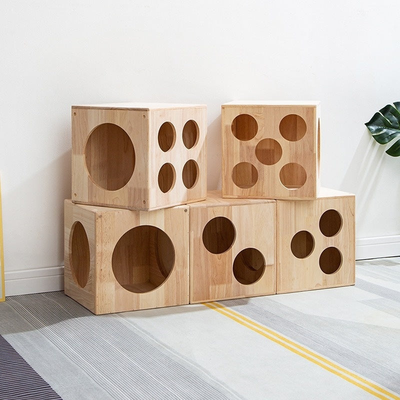 Maison de chat Villa personnalisée Dice-forme Modulaire Cat Cage Pet House