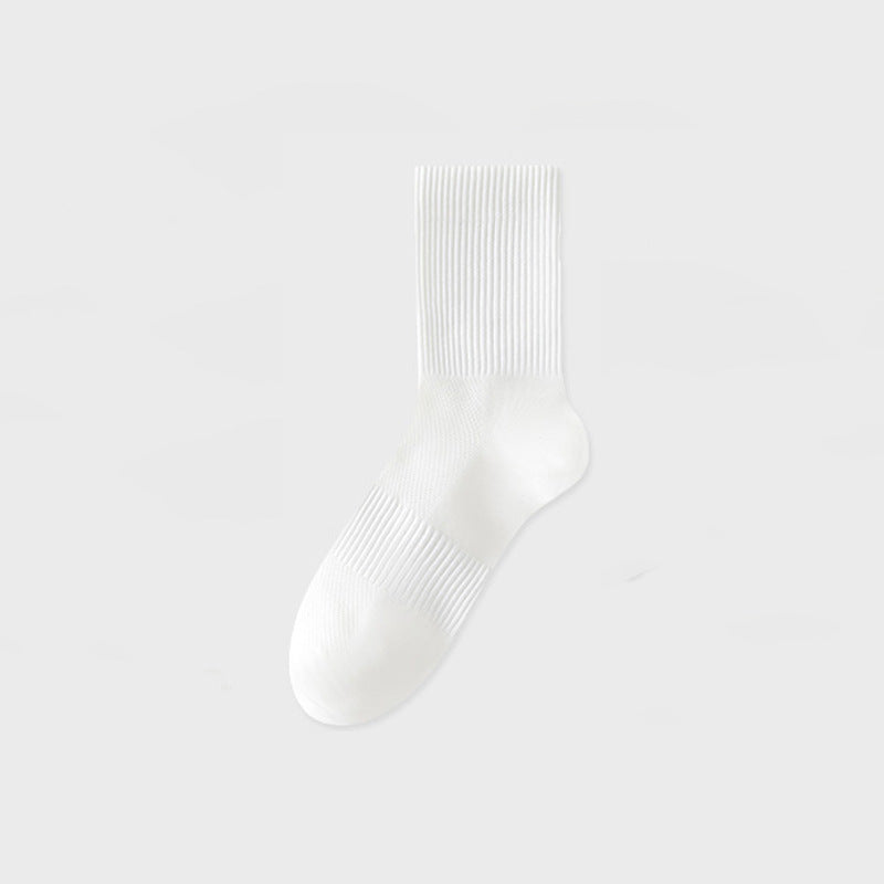 Chaussettes blanches respirantes et minces d'été pour hommes