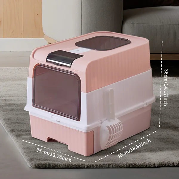 PinkMagic Cube Smart Litter Box for Cats - Hands-Free