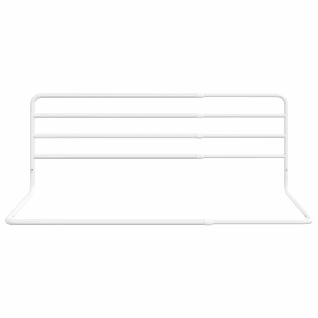 Garde de lit pour tout-petit Blanc (76-137) x 55 cm Fer