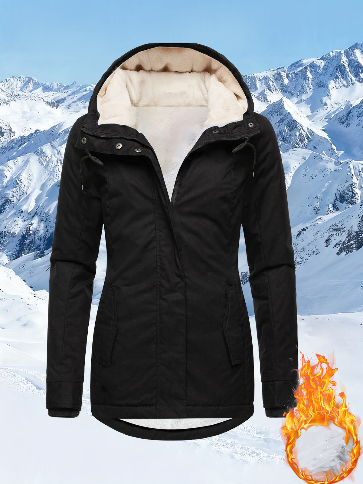 Women's versatile hooded jacket