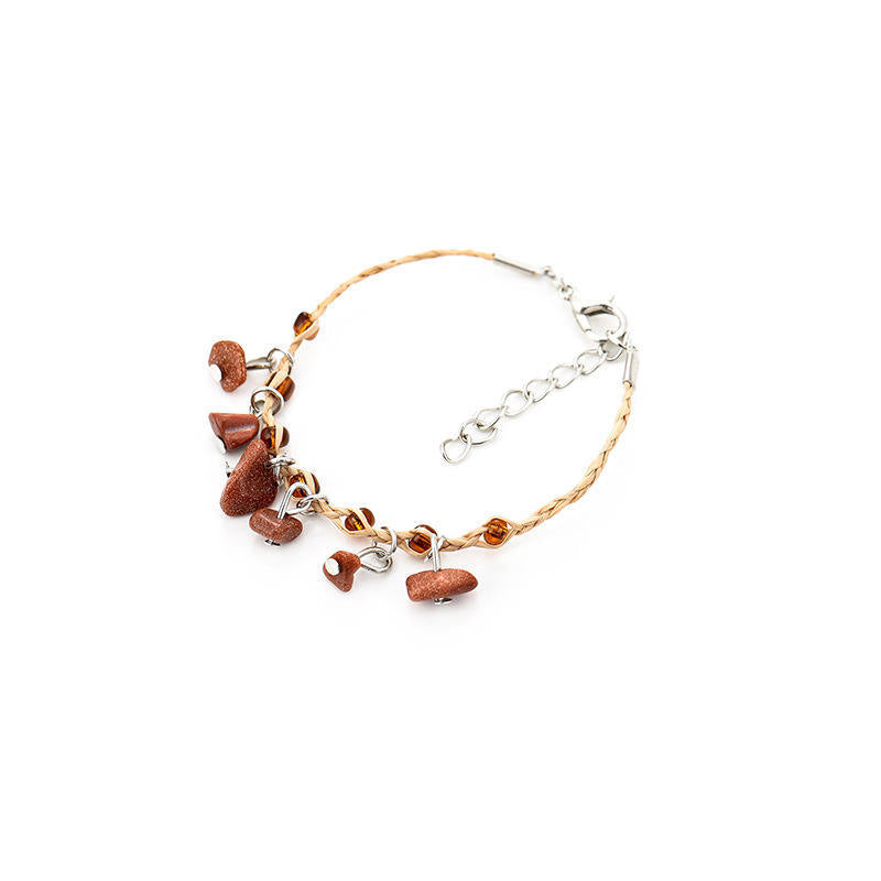 Bracelet de galets de Raffia