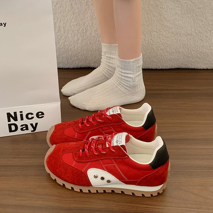 Femmes Rugged Lug Sole Outdoor Style Retro Sneakers